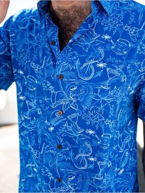 Kenny Flowers “The Ode To Jimmy” Tropical Hawaiian SS Button-Down Shirt